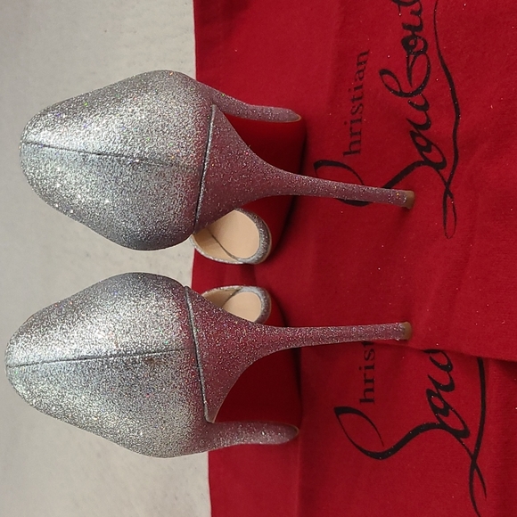 Christian Louboutin Glitter Heels - Picture 9 of 12
